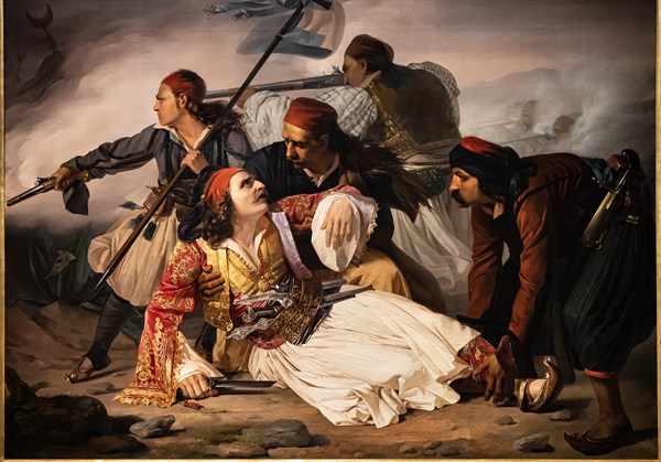 Ludovico Lipparini:  "Marco Botzaris' Death"