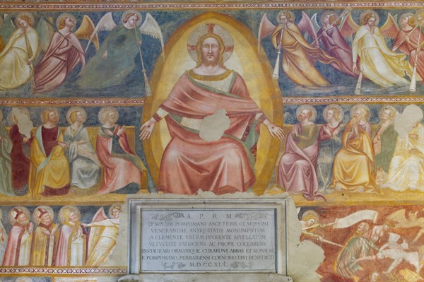 Codigoro, the Pomposa Abbey, interior of the Basilica of Santa Maria