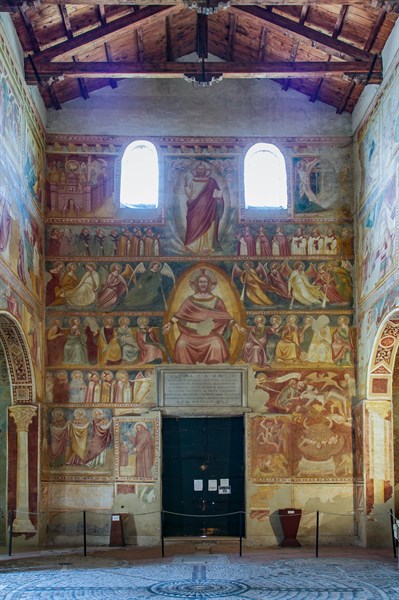 Codigoro, the Pomposa Abbey, interior of the Basilica of Santa Maria