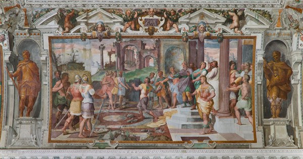Gênes, Villa delle Peschiere, le hall