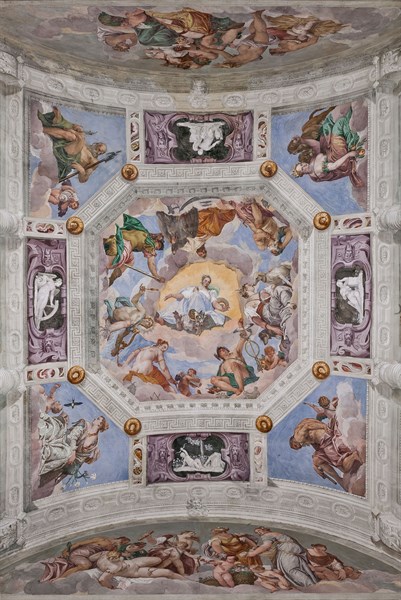 Maser, Villa Barbaro, salle de l'Olympe