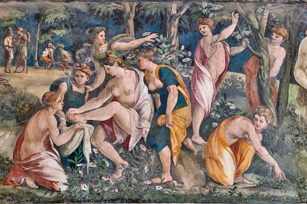 Rome, Villa Farnesina, La Salle des Perspectives