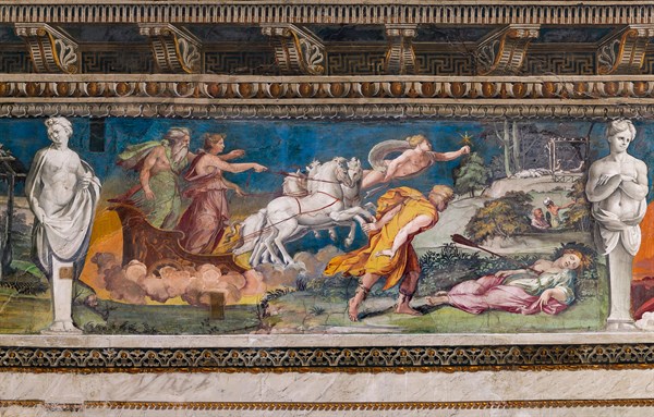 Rome, Villa Farnesina, La Salle des Perspectives