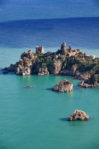 Vue de Cefalù depuis le château