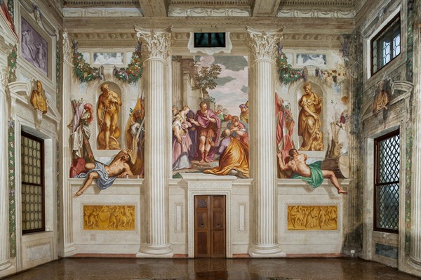 Fanzolo, Villa Emo, the main hall