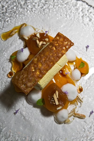 A dessert with candied fruit, Ristorante "La Bastiglia" in Spello