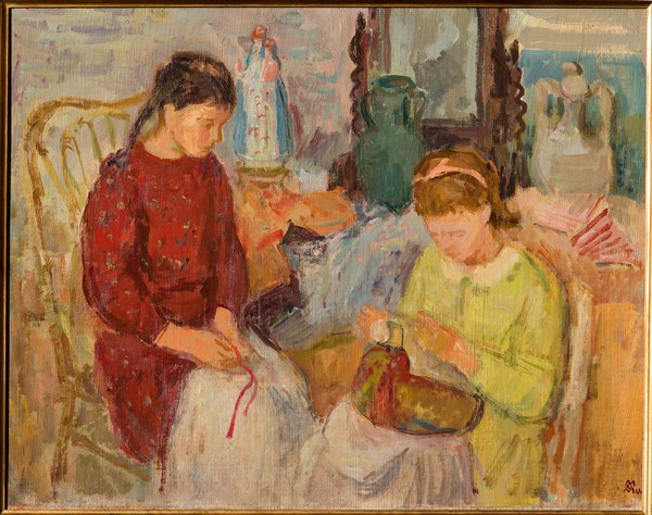 Mario Vellani Marchi (1895-1979), "Burano Lacemakers-1944"