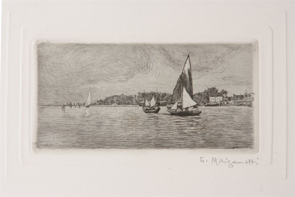 Boats in the Lagooniuseppe Miti Zanetti (1859 - 1929)