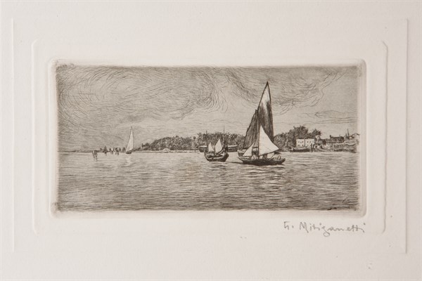 Boats in the Lagooniuseppe Miti Zanetti (1859 - 1929)