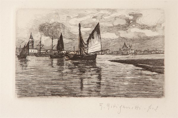 Boats in the Lagooniuseppe Miti Zanetti (1859 - 1929)