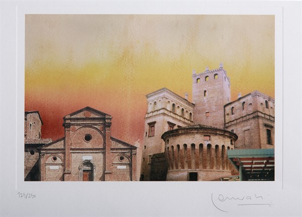 Erio Carnevali (1949 - ), "Square in Carpi"