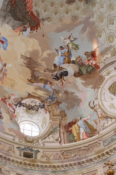 Sanctuary of Vicoforte: view of the dome