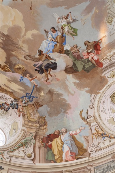 Sanctuary of Vicoforte: view of the dome