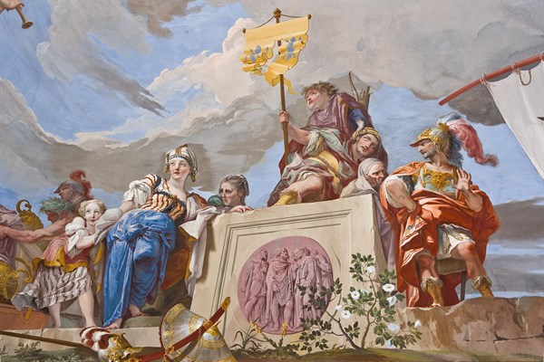 Palazzina di Caccia di Stupinigi (Villa Reale), anticamera nell'appartamento della Regina: