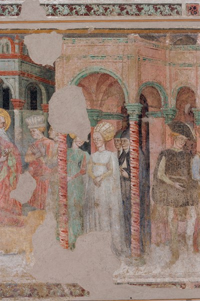 Fresco of the Stories of St. John the Evangelist at the Pinacoteca Nazionale di Ferrare