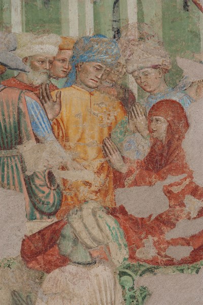 Fresco of the Stories of St. John the Evangelist at the Pinacoteca Nazionale di Ferrare