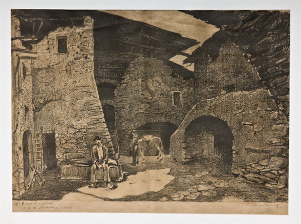 Mario Vellani Marchi (1895-1979), "A Bridge in Valtellina"