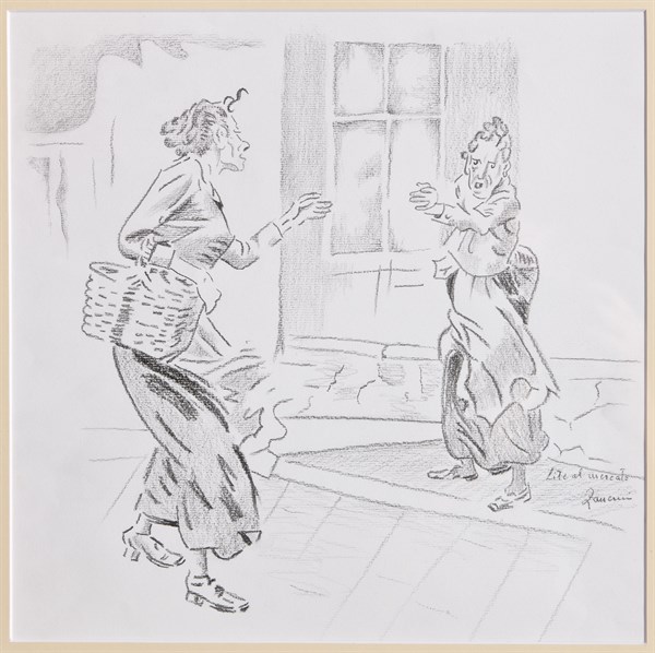 Remo Zanerini, "Quarrel at the market"
