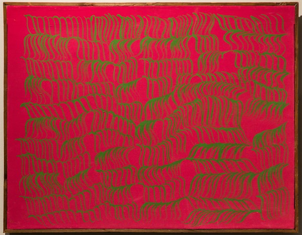 Museo Novecento: "Redgreen", by Carla Accardi, 1966