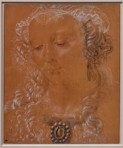 "A Young Woman in Bust Length, three quarter view", by Andrea Del Verrocchio