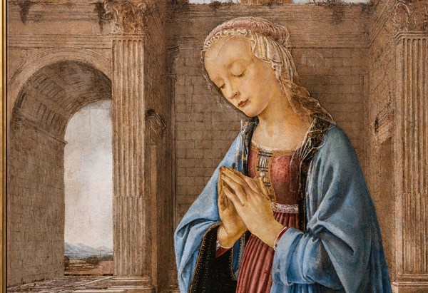"Madonna adoring the Child", by  Domenico del Ghirlandaio