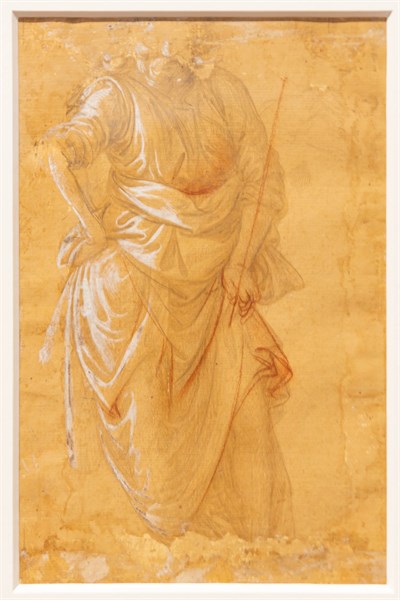 "Male Draped Figure", by Filippo Lippi
