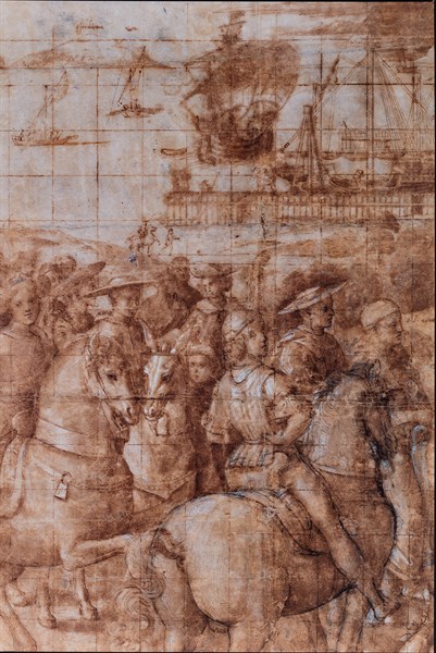 Raphael: “Aeneas Sylvius Piccolomini journeying to the Council of Basel”
