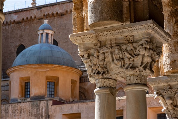 Monreale, Duomo, the cloister of the Benedectine monastery