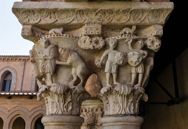 Monreale, Duomo, the cloister of the Benedectine monastery
