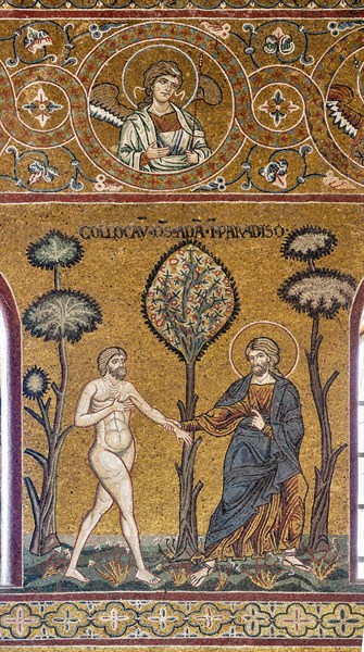 Monreale, Duomo: "God introduces Adam into the Earthly Paradise"