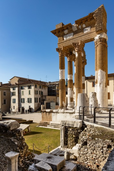 Brescia, the archaeological area of the Capitolium in the ancient Brixia