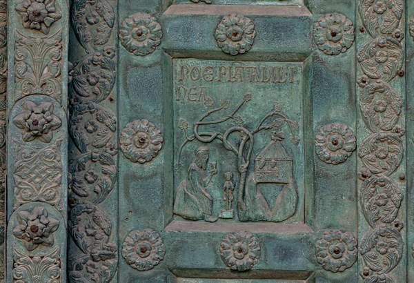 Monreale Cathedral, the gate by Bonanno Pisano (1185-6)