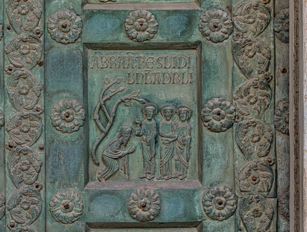 Monreale Cathedral, the gate by Bonanno Pisano (1185-6)