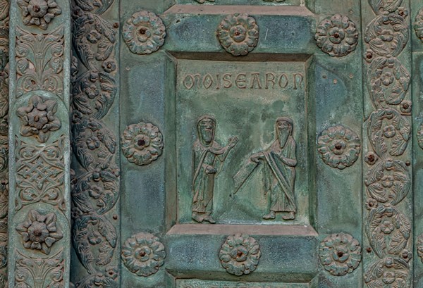 Monreale Cathedral, the gate by Bonanno Pisano (1185-6)