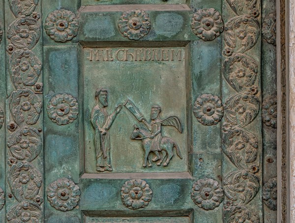 Monreale Cathedral, the gate by Bonanno Pisano (1185-6)