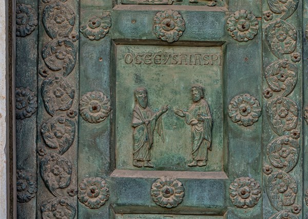 Monreale Cathedral, the gate by Bonanno Pisano (1185-6)