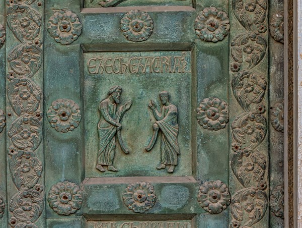 Monreale Cathedral, the gate by Bonanno Pisano (1185-6)