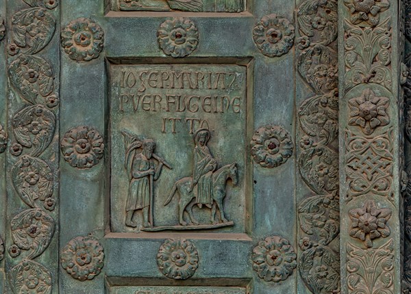 Monreale Cathedral, the gate by Bonanno Pisano (1185-6)