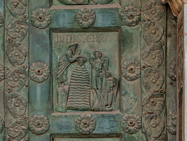 Monreale Cathedral, the gate by Bonanno Pisano (1185-6)