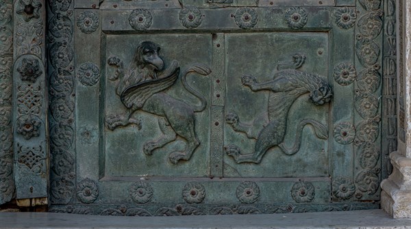 Monreale Cathedral, the gate by Bonanno Pisano (1185-6)