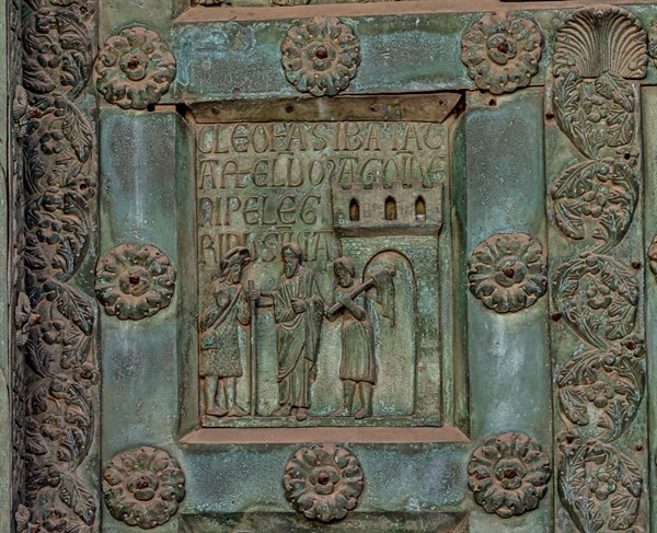 Monreale Cathedral, the gate by Bonanno Pisano (1185-6)