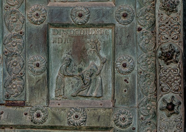 Monreale Cathedral, the gate by Bonanno Pisano (1185-6)