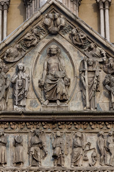 Ferrara, the Cathedral dedicated to St. George, façade