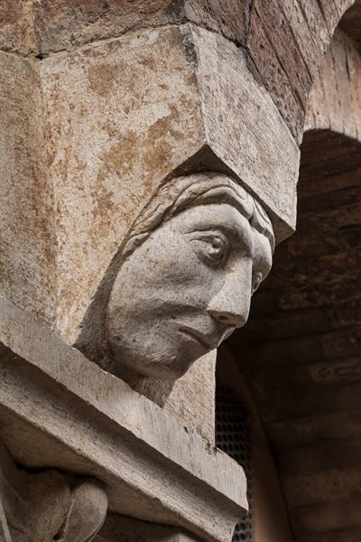 Modena, Ghirlandina Tower, Torresani Hall, north wall