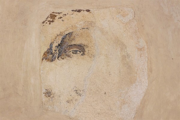 “Unidentified figure”. Fresco by Jacopo di Cione