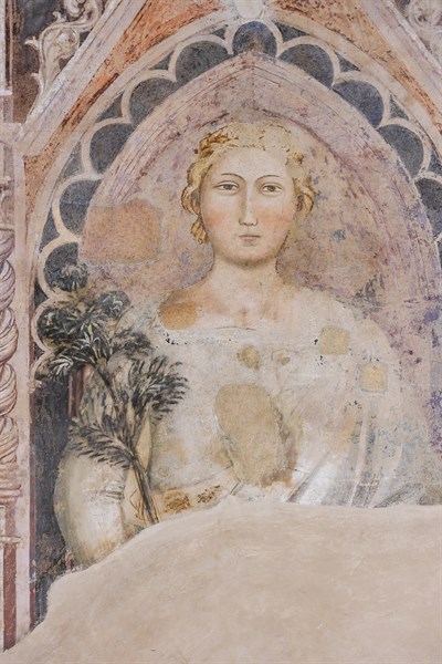 Allegory of the Dialectic. Frescoes by Jacopo di Cione