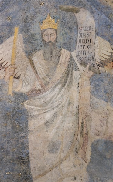 Allegoria del Diritto”. Affreschi di Jacopo di Cione
