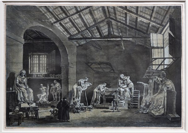"Antonio Canova' Study in Rome", by Francesco Chiarottini