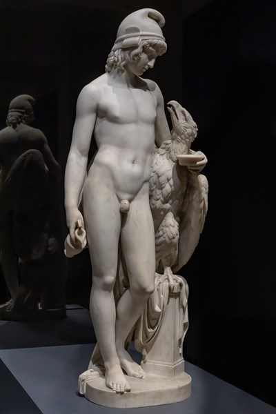 "Standing Ganymede with Jupiter's Eagle", by Camillo Pacetti