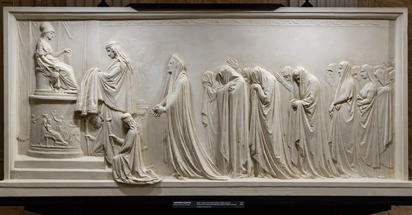 "Hecuba and the Trojan women offering the Peplum to Athena", by Antonio Canova